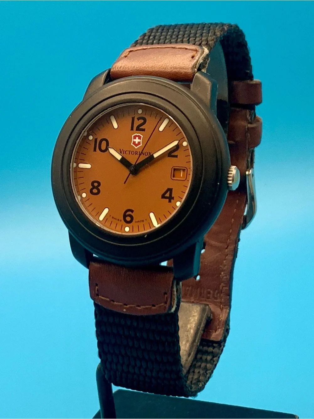 VICTORINOX YEOMAN Rare Men’s Vintage Swiss Wristwatch St Steel Works New Battery